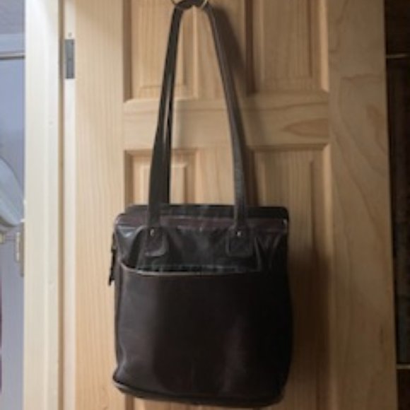 Frye brown leather cool vintage tote work bag - Picture 4 of 12